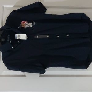 Men Ralph Lauren Navy Classic Fit Shirt